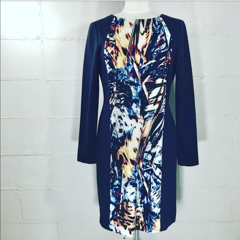 NWT Antonio Melani  Blue and Ivory
